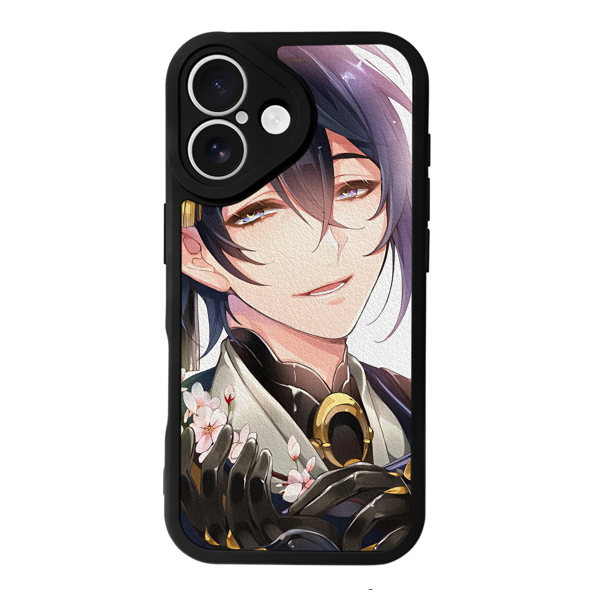 （画像用） 刀剣乱舞 Touken Ranbu 【iPhone 16シリーズ対応】シリコンスマホケース（レザー調） 材質：シリコン